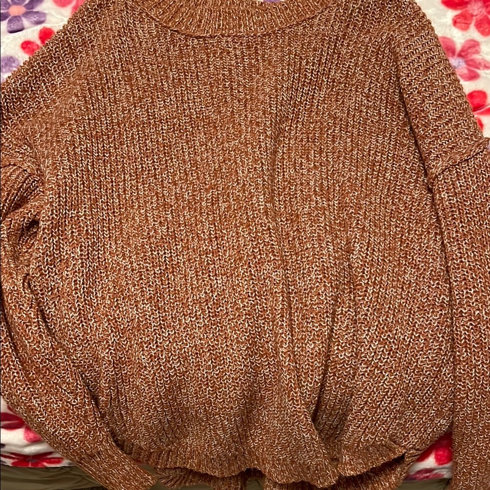 Cozy Brown Knit Sweater